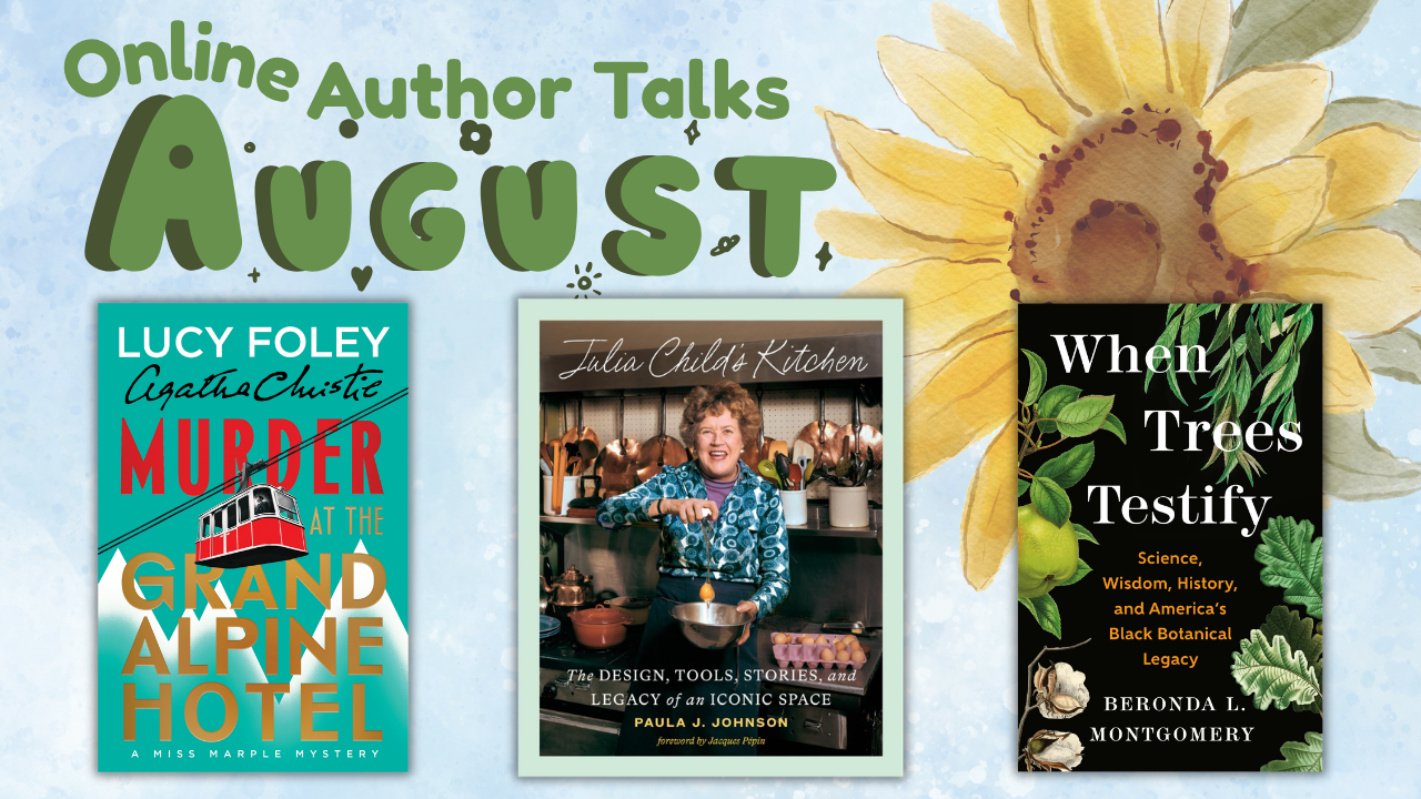a sunflower background advertising three books